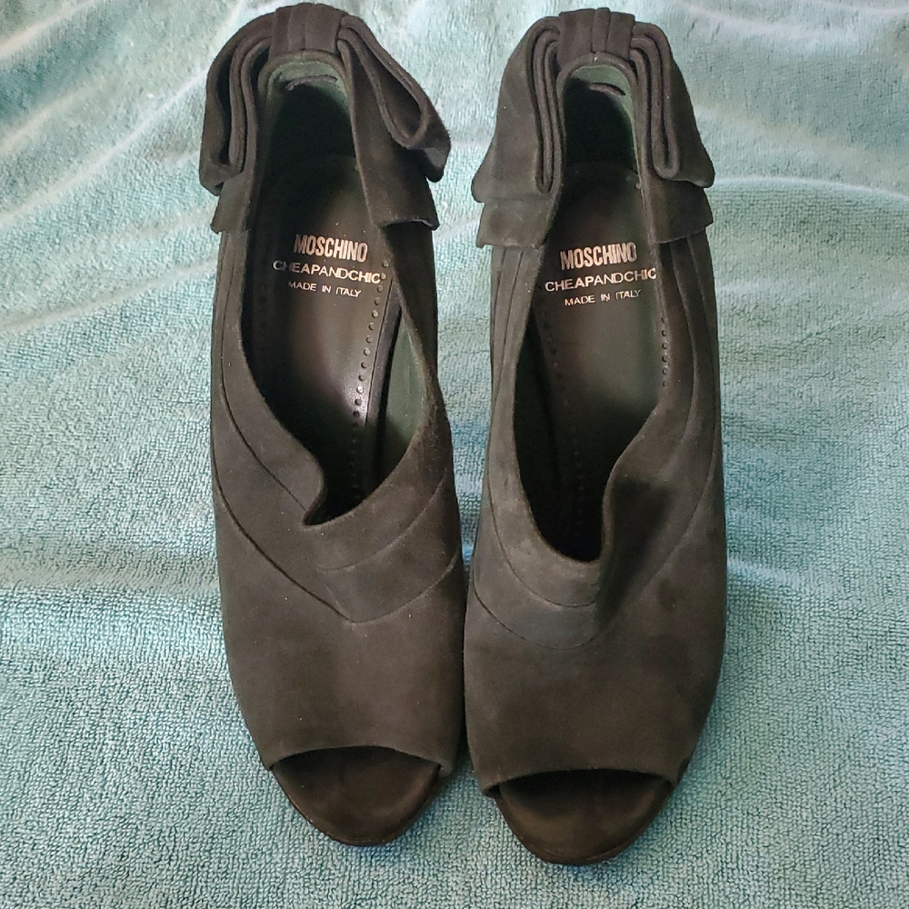 Dark Green Suede Women's Booties
